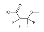 2,2,3,3-tetrafluoro-3-methylsulfanylpropanoic acid结构式