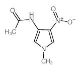 N-(1-methyl-4-nitro-pyrrol-3-yl)acetamide结构式