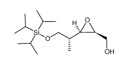 ((2S,3R)-3-((R)-1-((triisopropylsilyl)oxy)propan-2-yl)oxiran-2-yl)methanol Structure