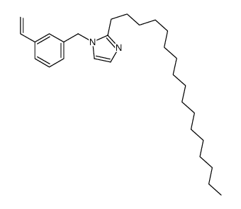 1-[(3-ethenylphenyl)methyl]-2-heptadecylimidazole Structure