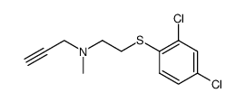 [2-(2,4-Dichloro-phenylsulfanyl)-ethyl]-methyl-prop-2-ynyl-amine Structure