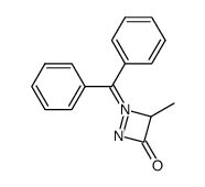 1-(diphenylmethylene)-4-methyl-3-oxo-1,2-diazetidinium hydroxide, inner salt Structure