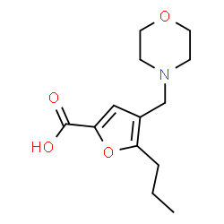 4-MORPHOLIN-4-YLMETHYL-5-PROPYL-FURAN-2-CARBOXYLIC ACID structure