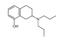 (+)-8-hydroxy-2-(di-n-propylamino)tetralin Structure