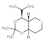 4H,5H-Thiopyrano[4,3-d]-1,3-dioxin,tetrahydro-2,2-dimethyl-4-(1-methylethyl)-,(4S,4aR,8aR)-(9CI)结构式