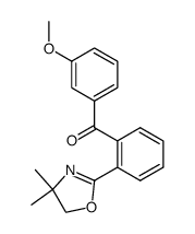 (2-(4,4-dimethyl-4,5-dihydrooxazol-2-yl)phenyl)(3-methoxyphenyl)methanone结构式
