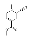 methyl 2-cyano-1-methyl-1,2,3,6-tetrahydropyridine-4-carboxylate Structure