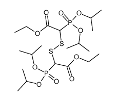 bis[(diisopropoxyphosphinyl)(ethoxycarbonyl)methyl] disulfide结构式