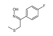 N-[1-(4-fluorophenyl)-2-methylsulfanylethylidene]hydroxylamine结构式