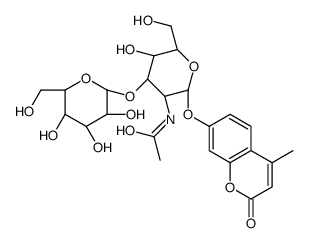 4-methylumbelliferyl-galactosyl(1-3)-N-acetylgalactosaminide Structure