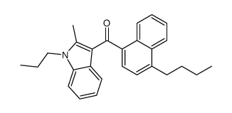 (4-butylnaphthalen-1-yl)-(2-methyl-1-propylindol-3-yl)methanone结构式