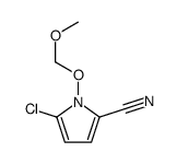 5-chloro-1-(methoxymethoxy)pyrrole-2-carbonitrile Structure