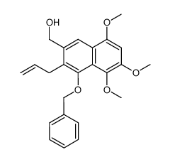4-benzyloxy-2-hydroxymethyl-5,6,8-trimethoxy-3-(prop-2'-enyl)-2-naphthalene Structure