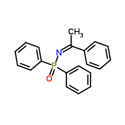 (E)-P,P-diphenyl-N-(1-phenylethylidene)phosphinic amide Structure