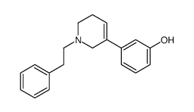 3-[1-(2-phenylethyl)-3,6-dihydro-2H-pyridin-5-yl]phenol Structure
