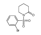 1-(2-bromophenyl)sulfonylpiperidin-2-one结构式
