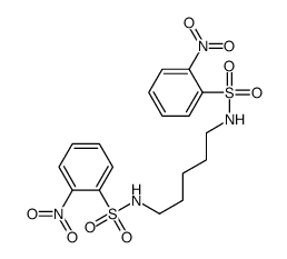 2-nitro-N-[5-[(2-nitrophenyl)sulfonylamino]pentyl]benzenesulfonamide Structure