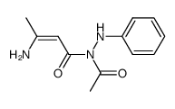 (Z)-N-acetyl-3-amino-N'-phenylbut-2-enehydrazide Structure