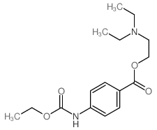 2-diethylaminoethyl 4-(ethoxycarbonylamino)benzoate结构式