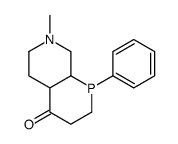 7-methyl-1-phenyl-3,4a,5,6,8,8a-hexahydro-2H-phosphinino[2,3-c]pyridin-4-one Structure