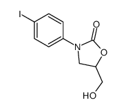 5-羟基甲基-3-(4-碘苯基)-2-噁唑烷酮结构式