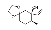 7-ethenyl-8ξ-methyl-1,4-dioxaspiro[4,5]decan-7-ol结构式