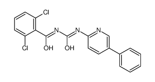 2,6-dichloro-N-[(5-phenylpyridin-2-yl)carbamoyl]benzamide结构式