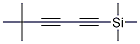 1-triMethylsilyl-4-t-butyl-1,3-butadiyne结构式