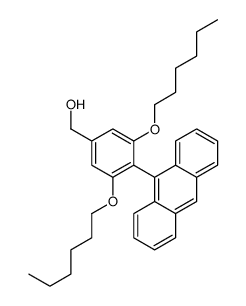 (4-anthracen-9-yl-3,5-dihexoxyphenyl)methanol结构式