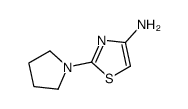 2-(PYRROLIDIN-1-YL)THIAZOL-4-AMINE结构式