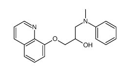 1-(Methylphenylamino)-3-(8-quinolinyloxy)-2-propanol Structure