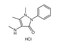 4-Methylamino antipyrine hydrochloride结构式