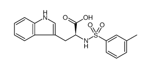 L-Tryptophan, N-[(3-methylphenyl)sulfonyl]结构式