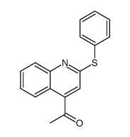 1-(2-phenylsulfanyl-[4]quinolyl)-ethanone Structure