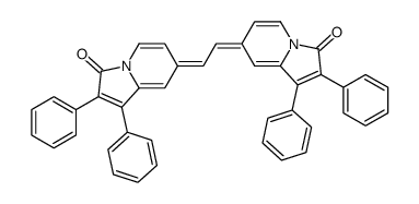 7-[2-(3-oxo-1,2-diphenylindolizin-7-ylidene)ethylidene]-1,2-diphenylindolizin-3-one Structure