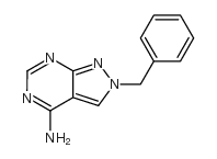 4-氨基-2-苄基-2H-吡唑并[3,4-d]嘧啶结构式