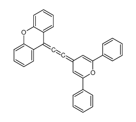 9-[2-(2,6-diphenylpyran-4-ylidene)ethenylidene]xanthene结构式