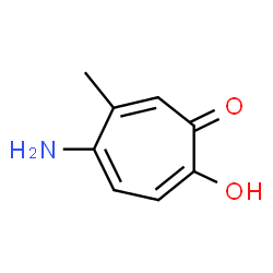 2,4,6-Cycloheptatrien-1-one,5-amino-2-hydroxy-4-methyl-结构式