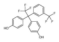 4-[2,2,2-trifluoro-1-(4-hydroxyphenyl)-1-[3-(trifluoromethyl)phenyl]ethyl]phenol Structure