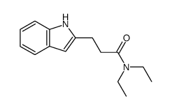 N,N-diethyl-3-(1H-indol-2-yl)propanamide Structure