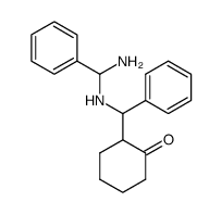 2-[α-(α-amino-benzylamino)-benzyl]-cyclohexanone结构式