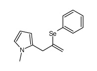 1-methyl-2-(2-phenylselanylprop-2-enyl)pyrrole Structure