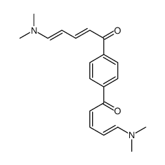 5-(dimethylamino)-1-[4-[5-(dimethylamino)penta-2,4-dienoyl]phenyl]penta-2,4-dien-1-one Structure