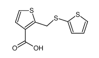 2-(thiophen-2-ylsulfanylmethyl)thiophene-3-carboxylic acid Structure