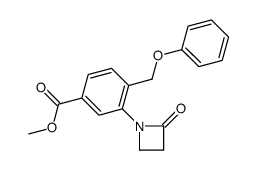 methyl 3-(2-oxoazetidin-1-yl)-4-(phenoxymethyl)benzoate结构式