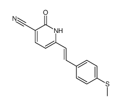 6-[(E)-2-(4-Methylsulfanyl-phenyl)-vinyl]-2-oxo-1,2-dihydro-pyridine-3-carbonitrile Structure
