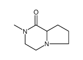 Pyrrolo[1,2-a]pyrazin-1(2H)-one, hexahydro-2-methyl- (9CI) Structure