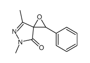 5,7-dimethyl-2-phenyl-1-oxa-5,6-diazaspiro[2.4]hept-6-en-4-one Structure