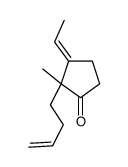 2-but-3-enyl-3-ethylidene-2-methylcyclopentan-1-one Structure