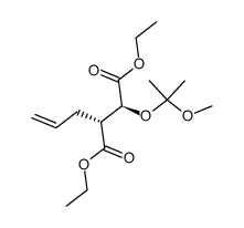 (2S,3R)-3-Allyl-2-(1-methoxy-1-methylethoxy)bernsteinsaeure-diethylester Structure